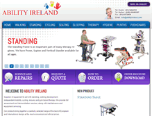 Tablet Screenshot of abilityireland.com